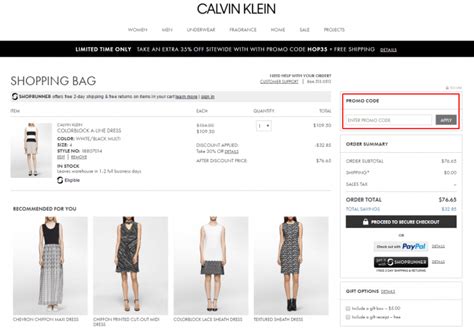 free shipping Calvin Klein code